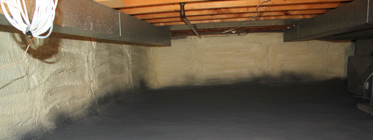 Kelowana spray foam insulation for crawl spaces